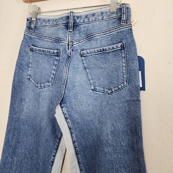 NEW Daily Blue by Adriano Goldschmeid Virgo Wide Leg Jeans Two Toned Size 26 - Picture 11 of 16